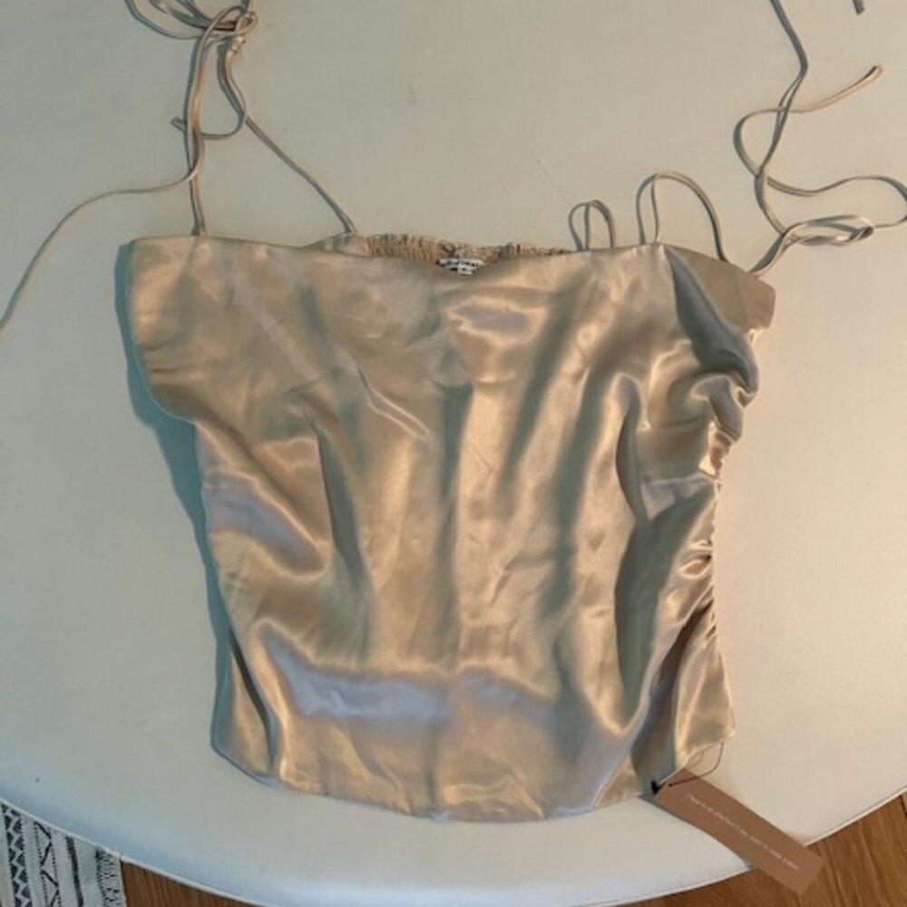 Reformation Lucrezia Silk Top